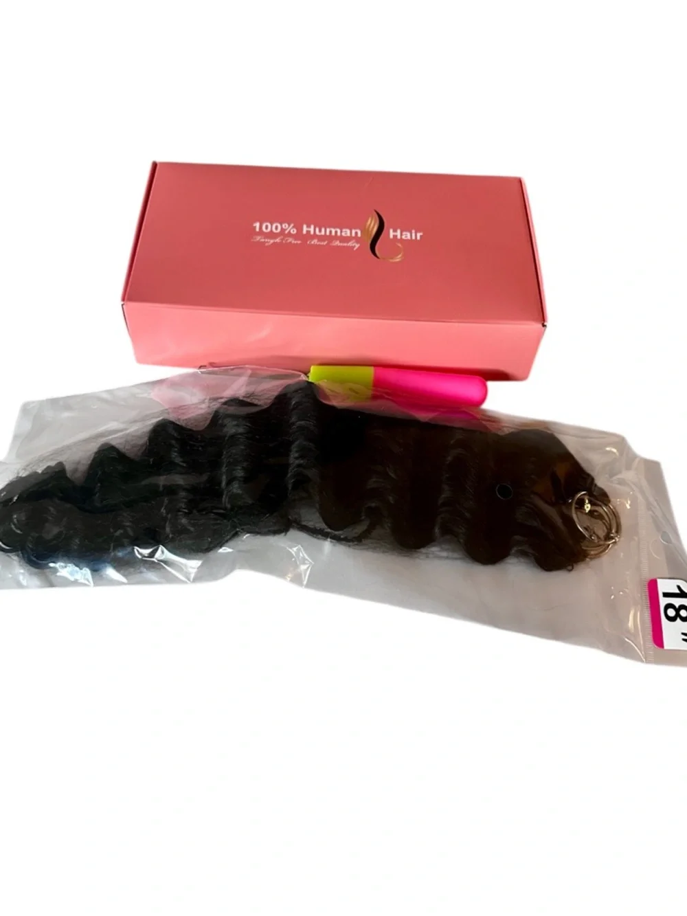 HUMAN HAIR Miracle Knots Feather Crochet Hair 1B
